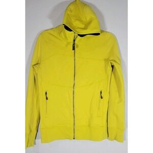 Black Diamond Women's Small Yellow‎ Full Zip Hoodie Stretch Technical Jacket